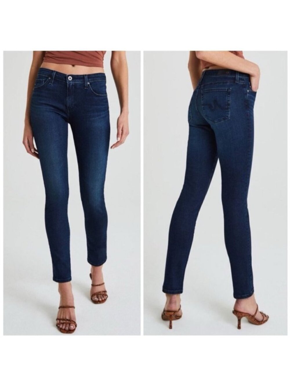 AG Adriano Goldschmied Prima Ankle Cigarette Leg Jeans in Harmony - Sz 28